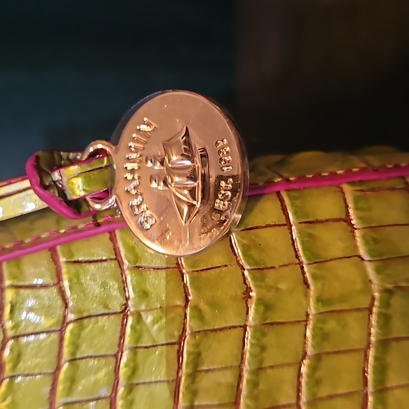 NWT BRAHMIN Bekka from Melbourne Collection Shoulder Bag in Rare Ombre Limeade - Picture 4 of 7